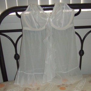 Elomi MARIA Babydoll Sheer Cream 40FF equals 40H